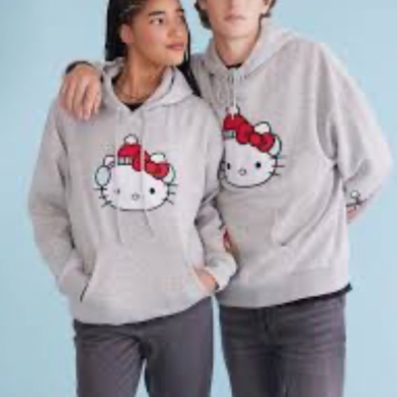 Aeropostale Gray Hoodie with Hello Kitty Design - Picture 7 of 8